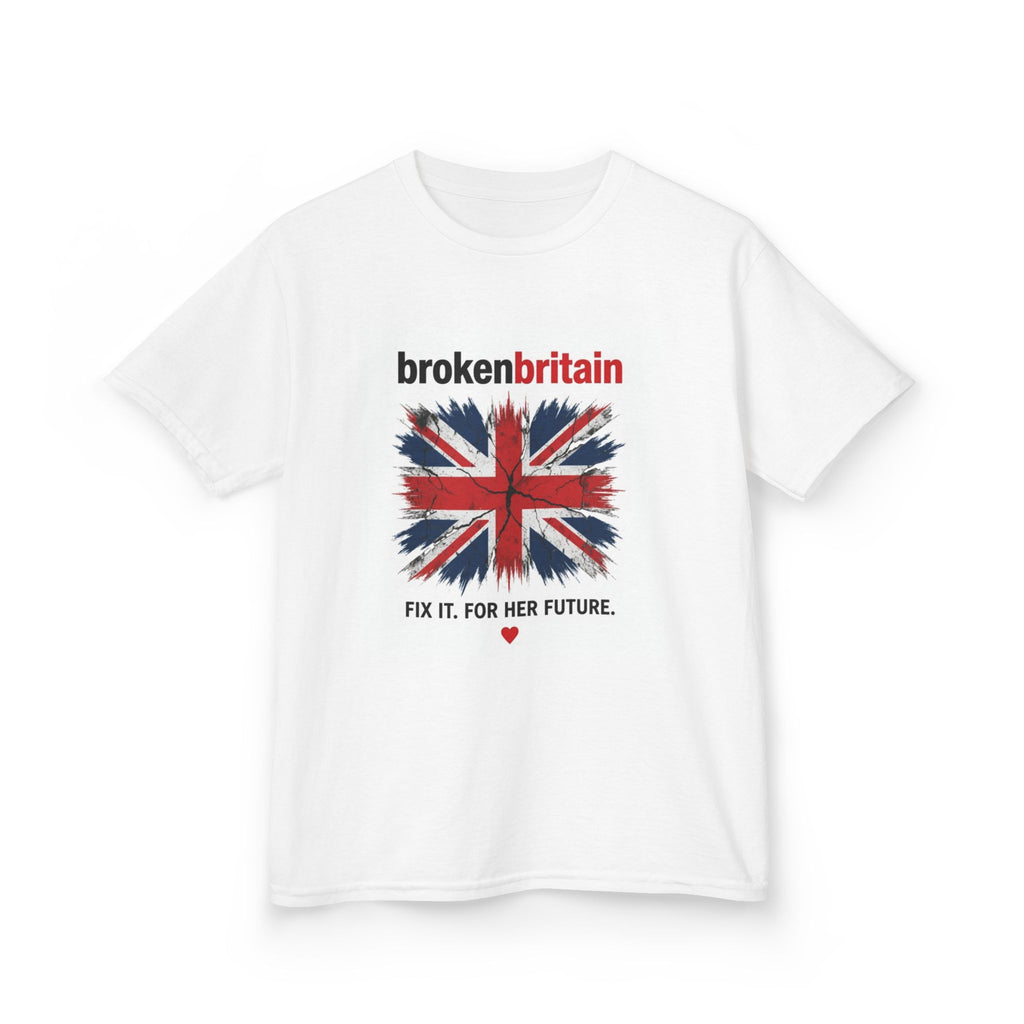 Kids Unisex Broken Britain Union Jack Tee